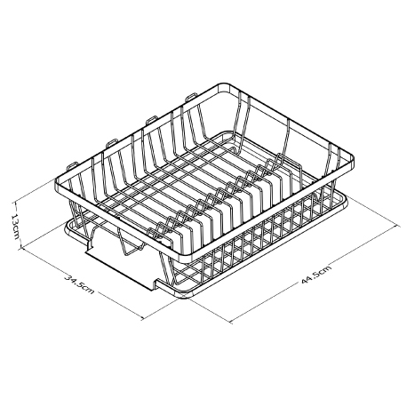 Escurridor con portavasos y bandeja platinum - Imagen 11