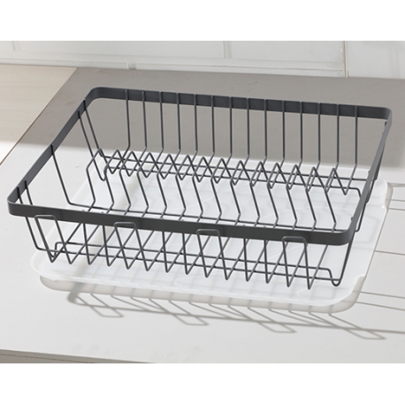 Escurridor con portavasos y bandeja platinum - Imagen 6