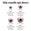 Soporte de pared para balones con aro en acero - Thumbnail Image 7
