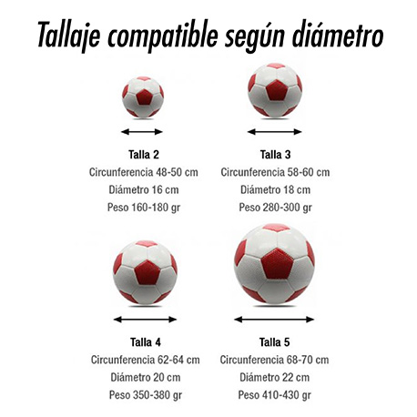 Soporte de pared para balones con aro en acero - Imagen 7