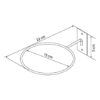 Soporte de pared para balones con aro en acero - Thumbnail Image 6