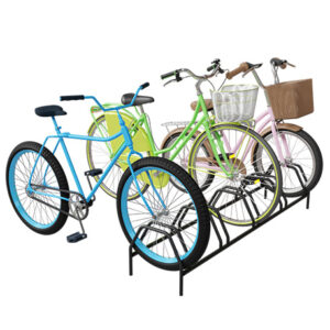 Rack organizador a piso para 5 bicicletas en acero