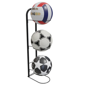 Organizador de piso para 3 balones deportivos en acero
