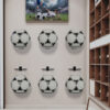 Soporte de pared para balones con aro en acero - Thumbnail Image 5