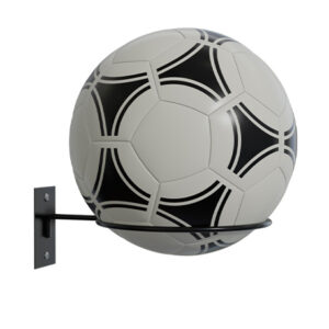 Soporte de pared para balones con aro en acero