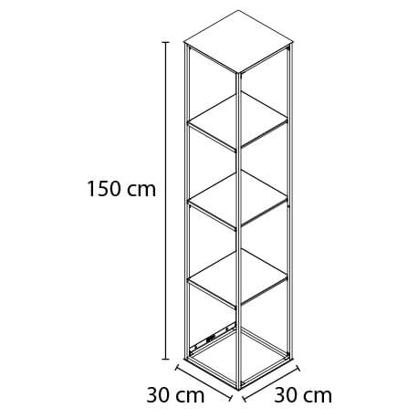Mueble vertical 5 niveles Rejiplas