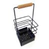 Porta cubiertos Terum Organizador en Acero con Mango de Madera - Thumbnail Image 8