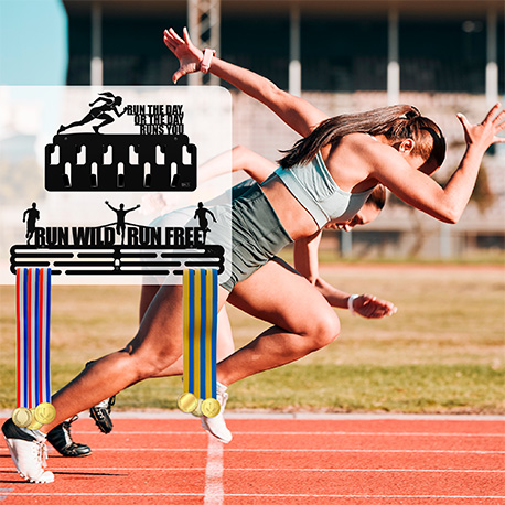 SET X2 PERCHEROS PARA MEDALLAS Y ACCESORIOS RUNNER WOMEN - Imagen 4