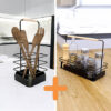 Combo Condimentero + Porta cubiertos Terum - Negro - Thumbnail Image 1