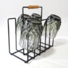 Porta vasos Terum Organizador en acero para 6 vasos - Thumbnail Image 4