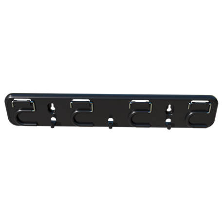 Combo Porta escobas + Organizador ganchos + Escurridor guantes - Negro - Imagen 4