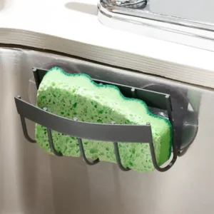 Porta esponjas Platinum de Rejiplas, te permite tener más cerca la esponja y los cepillos del lava platos, su diseño cuenta con un sistema escurridor en rejilla que evita la generación de plagas y malos olores.