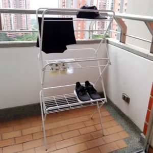 Tendedero plegable vertical de 60cm en acero